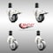 Service Caster 3 Inch 316SS Thermoplastic Rubber Swivel 1-1/2 Inch Stem Caster Lock Brake, 2PK SCC-SS316TTLEX20S314-TPRB-2-S-2-112 - alternate 3